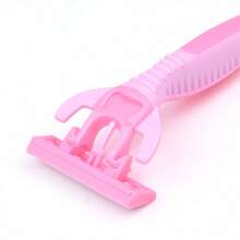 2 Handles + 36 Blades/Pink Women Universal, Manual 6 Layer Shaver, Stainless Steel Blades, Anti-Scratch, Home Grooming & Beauty Tool