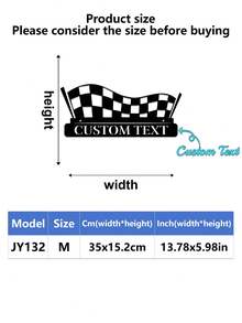 1pc Personalized Black & White Checkered Racing Flag - Custom Name, Home Decor Art Piece, Suitable For Race Car Party Decoration, Sports Event Decoration, Racing Themed Party, Birthday Party, Ideal Personalized Gift For Friends, Family, Dad, Mom, Room Decoration, Bedroom Decor, Home Decor, Wall Art - Black - View 36