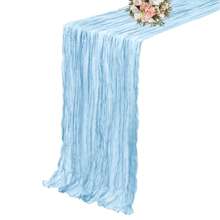 1pc Hand-Woven Balinese Sheer Table Runner, Rustic Transparent Dining Table Decor, Suitable For Romantic Bridal Shower Gifts, Multi-Scene Practical Use