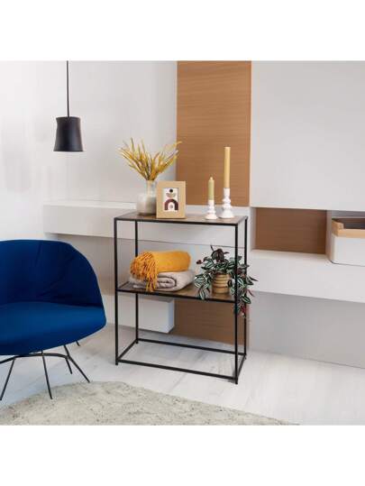Well Home Iron Side Tafel MDF Shelves, 70 31 85 Cm. Free 24/7 Delivery. view 4