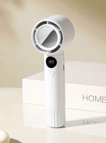 Nouveau ventilateur portable à main, mini ventilateur de bureau pliable, réglage sans palier de 199 vitesses, avec miroir de maquillage, silencieux haute vitesse, convient pour les dortoirs, la maison, le bureau, l'extérieur et plus encore