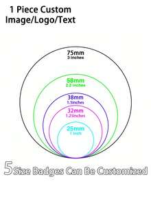 1/3/5/10/30/50/100/500pcs, Customized Design Badges/Pins, Customizable Text/Logo/Photo, Personalized Text Badges, Customized Pins, Personalized Backpack Badge Accessories, Customized Bags - Multicolor - View 6