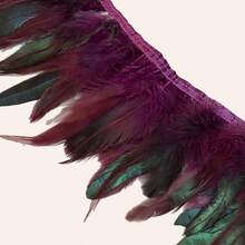 羽毛流苏装饰边 - 1 件 1 米 DIY 裙子舞蹈服服装头饰 - 节日派对装饰材料 - 彩色 - 查看 30