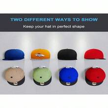 24PCS/10/5/1PC Adhesive Hat Hooks, Suitable For Walls, Sturdy Hat Hook Storage Rack, Simple Home Decoration Hat Rack Display Rack, No Drilling Required, White