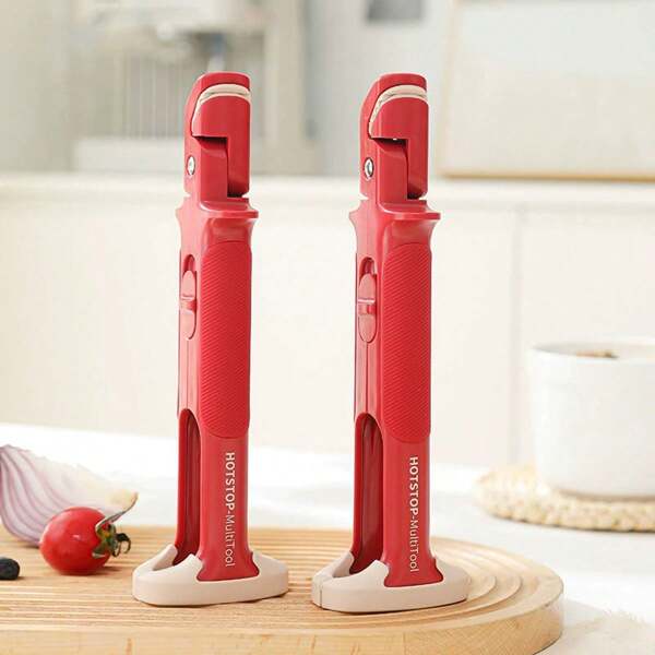 1pc 2-In-1 Heat Resistant Bowl Clip/Dish Clip, Clip Bowl Above & Dish Below