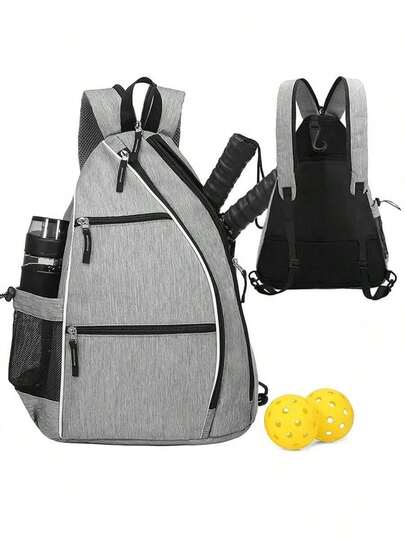Sports Backpack Pickleball Tennis Bag 35L Tennis Training Racket Bags Water Bottle Holder - Fits 2 Paddles And All Your Gear - Ideal For Men And Women