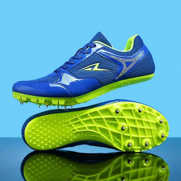 Track & Field Spikes With 7 Pins, Durable Anti-Slip Track & Field Sports Shoes, Includes Spike Wrench & Steel Spikes