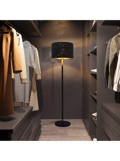 Moderne Living Room Vloer Lamp Fabric Material, E27 Socket Maximum 40W Zwart Goud Star Shade 144cm Lamp, Bedrooms, Children's Rooms, Corridors, Cafes(Bulb Not Included) view 10