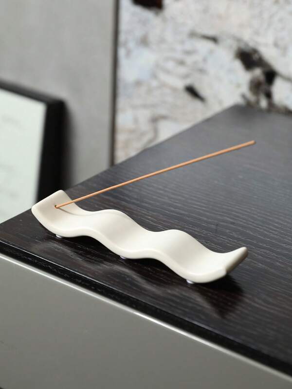 Porta-incenso de cerâmica estilo INS moderno e minimalista, suporte para incenso com base criativa para aromaterapia em ambientes internos e domésticos, decoração de mesa