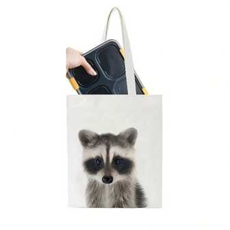 Racoon Lunch Bag Raccoon Bento Bag Tote Lunch Box Bag Book Bag Cute Raccoon Tote Bag