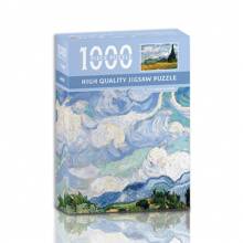1000 piezas Rompecabezas de la Noche Estrellada - 1000 Piezas Mini Puzzles de Van Gogh para Adultos, Obra de Arte, Juego Familiar (Incluye Piezas de Rompecabezas y Papel de Dibujo) - El Mejor Regalo para Adultos (Obra de Arte y Juego Familiar)