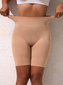 1 Stück Damen Aprikose formende Liftill nahtlose Shorts, schlankmachende Sport Caprihose