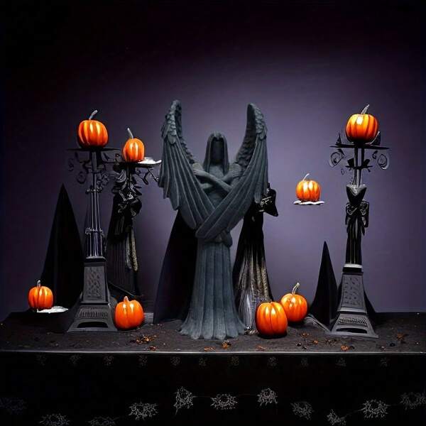 1pc,Dark Guardian Angel Ornament, An Ornament For Night - Time Parties And Dark Art Back To School