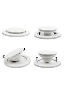 1pc Powerful Magnetic Inflatable Phone Stand, Ultra-Thin Portable Slouchy Retractable Transparent Magnetic Phone Holder