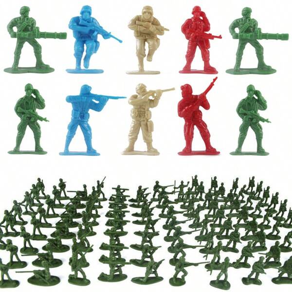 30/48pcs 5cm Military Soldier Miniature Figures Highly Detailed Plastic Army Model Set For Collectors Diorama Displays