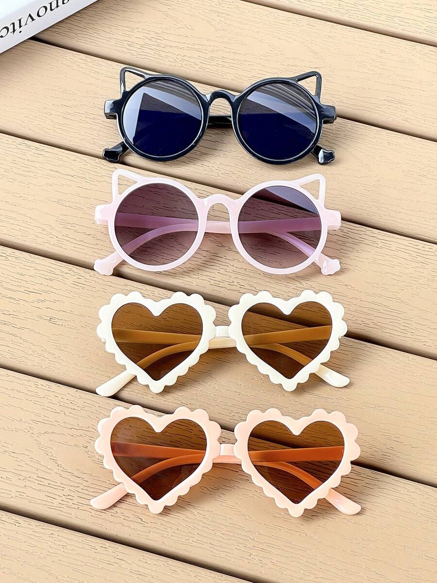 Cute Combination Children's Glasses - Perfect Gift For Kids With Adorable Design - Black - View 1