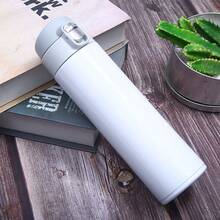 1 件 500 毫升超大容量不锈钢真空隔热杯，办公室/汽车便携式水瓶，户外运动水壶，适合送礼，咖啡/果汁杯 - 彩色 - 查看 6