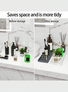 1pc/2pcs Rectangular Silicone Jewelry Tray, Bathroom Vanity Countertop Decoration Organizer Tray, Suitable For Bathroom Bathtub Placement, Perfumes, Aromatherapy, Kitchen Spice Bottle Rack, Jewelry Display Stand, Cosmetics & Skincare Glass Key Holder, Soap Dish, Sink Sponge Storage, Bathroom Cabinet, Bathroom Accessories, Home Decor Bathroom Decor Fall Decor Back To School