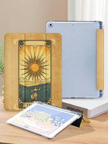 太阳塔罗牌兼容保护套适用于 iPad Air4/5 10.9 英寸、iPad 7/8/9/10.2 英寸、iPad 第 10 代、Kindle Paperwhite 第 12 代 2024、Kindle（第 11 代）2022、Galaxy Tab S6 Lite 10.4 英寸。具有自动睡眠/唤醒功能，多种款式可供选择。 - 彩色 - 查看 3