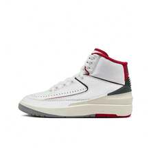 Nike Zapatos de baloncesto AIR JORDAN 2 RETRO (GS) para jóvenes, minimalistas y prácticos, multifuncionales