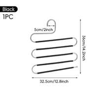 1pc Stainless Steel Hanger, Multiple Colors Available, Non-Slip Space Saving Clothes Storage Rack For Pants Jeans Scarves, Multi-Function Hanger, Wardrobe Organizer, Holiday Decoration Home Decor Spring Decoration