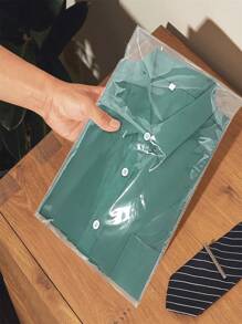 100pcs Large Size Self-Sealing Glass Paper Bags, Reusable Transparent Self-Adhesive Plastic Bags For Packaging Clothes, T-Shirts, Pants, Accessories