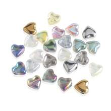 50pcs 8mm Side Drilled Glass Heart/Butterfly Beads For DIY Jewelry Making, Can Be Used For Necklaces, Bracelets, Earrings, Belts, Headpieces, Shoes, Phone And Key Chains, Etc.