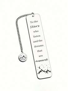 1pc Stainless Steel Bookmark, New Fashion Design, Creative And Personalized Gift For Book Lovers, Friends, Family Members, Lovers. Perfect For Festival, Birthday, Anniversary Celebration And Book Decoration.,School Supplies,Back To School