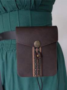 1个中世纪文艺复兴风格腰包，维京复古腰包，便携式腰包零钱包，男女通用万圣节服装道具