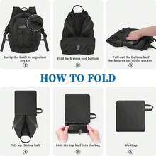 Hiking Backpack For Women Men, 15L Lightweight Packable Backpack For Trip, Water Resistant Small Travel Backpacks, Foldable Daypack For Hiking, Walking, Cycling, Camping - Black - View 6