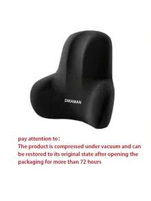 1PC Car Neck Pillow & Lumbar Support / Vehicle Back Cushion, Memory Foam Lumbar Pillow, Seat Support Pillow - Multicolor - View 7