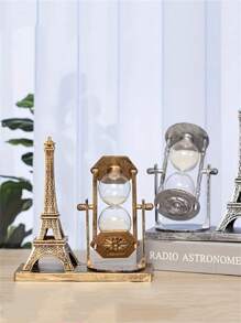 1 Pc Retro Eiffel Tower Style Rotating , Home Decor Ornament Suitable For Living Room, Office, Bedroom, Desk, Romantic Anniversary Gift For Couples, Ideal Holiday Gift For Friends And Family