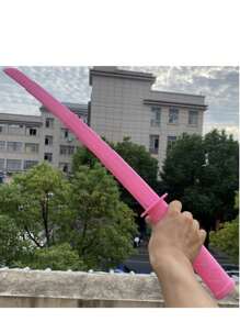 1 pièce Épée de samouraï extensible, épée de lancer à gravité imprimée en 3D, épée de samouraï en plastique pour décompression, katana, fausse épée pour Halloween