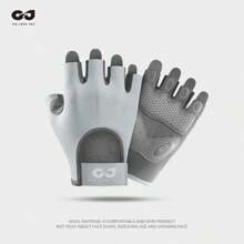 AD 1 Pair Women's Fingerless Workout, Fitness, Cycling, Motorcycle Riding Gloves, Anti-Slip Cushioned Design For Gym, Dumbbell, Yoga Training