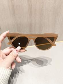 1 PC Women's Acrylic Casual Cat-Eye Frame Black Fashion Glasses Are Suitable For Daily Life Clothing Accessories And Outdoor Use For Summer Beach Vacation,Outdoor,Travel
