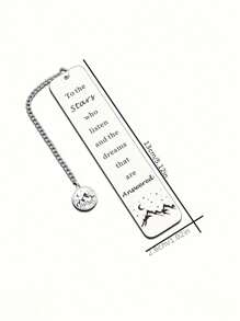 1pc Stainless Steel Bookmark, New Fashion Design, Creative And Personalized Gift For Book Lovers, Friends, Family Members, Lovers. Perfect For Festival, Birthday, Anniversary Celebration And Book Decoration.,School Supplies,Back To School