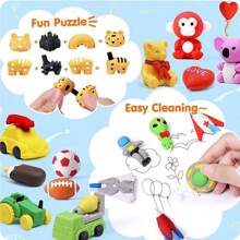 Set de 5/10/32/50 piezas de gomas de borrar con diseños de animales aleatorios y lindos - Gomas de borrar miniatura de animales para recompensas en el aula y regalos para fiestas, mascotas de colección para la mesa - Diversos estilos divertidos de papelería con mascotas, perfectos como incentivos para estudiantes y para llenar cajas de tesoros, gomas de borrar divertidas, aulas, papelería de goma linda