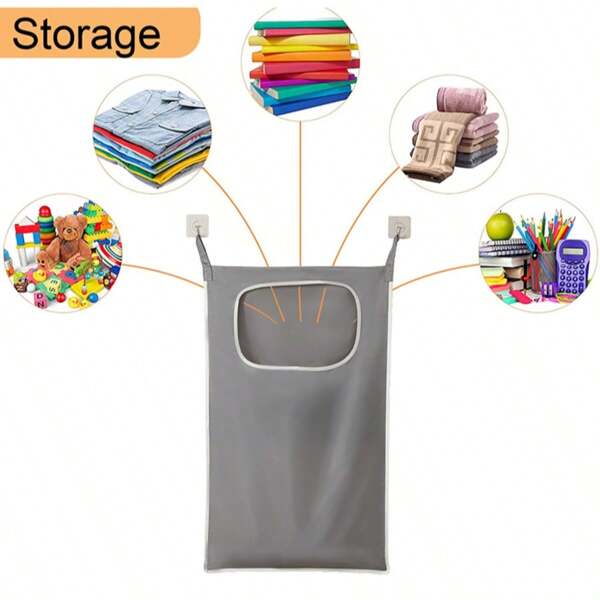 1 Stück Mehrzweck-Wandaufhänger-Organizer - Platzsparende Aufbewahrungslösung für Tür/Schrank/Schlafzimmer, stabiler Haken Wäsche- & Spielzeug-Organizer, waschbarer Stoff-Unterwäsche/Schal-Halter - perfektes Geschenk für Mutter/Kinder/Studentenwohnheim Organisation