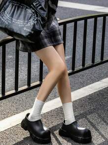 Women Thick Sole Flats, New Solid Color Punk Fashion Casual Outdoor Street Cute Beach Commute Business Party Elegant Preppy Holiday Front Avant-Garde EVA Round Toe Women Boots, Beach Wedding Party Outdoor Office, All Season Women Sandals, Women Wedge Chunky Heel Sandals
