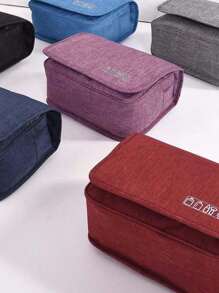 1pc Hanging Toiletry Travel Bag Portable Hanging Wash Bag For Travel For Travel Storage Bag Makeup Storage Bag Cosmetic Bag Vacation Organizer Large Capacity Makeup Organizer Makeup Case For Lipstick Brush Skincare Mobile Phone Coin Small Items For Home Gift