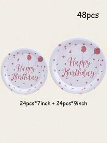 Bộ 24 món, Làm từ nhiều chất liệu, Bao gồm đĩa giấy dùng một lần, đĩa giấy chủ đề hoạt hình, đĩa giấy 7 inch, đĩa giấy 9 inch, đĩa tiệc dùng một lần, Chất liệu, đĩa giấy, phụ kiện tiệc, đồ trang trí tiệc, đĩa tráng miệng, dùng cho tiệc tùng, tụ tập, tiệc nướng, dã ngoại, cắm trại, - Nhiều màu - Xem 12
