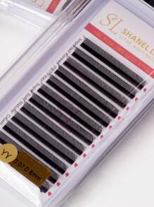 12 Rows 0.07 C/D/L Curl SHANEL YY 3DW 4DW Clover Lashes 8-15mm Automatic Flowering Premade Duoble Tips YY Handmade YY Cilios Type Natural Volume Eyelashes Extension