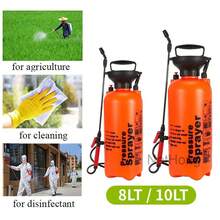 Pressure Spray Bottle Garden Sprayer Portable Hand Pump 8, 10L Spray Bottle - Burnt Orange - View 2