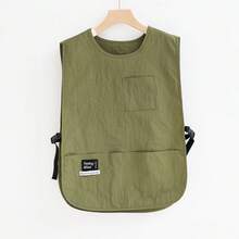 1pc Utility Style Multi-Pocket Water-Resistant Apron, Men & Women Workwear For Hairdressing, Nail Salon, Pet Grooming, Catering - Multicolor - View 6