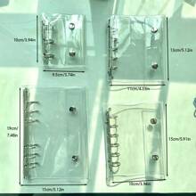 1pc A6/A7/A8/M5 Portable Transparent Loose-Leaf Binder, Photo Storage Bag, Can Be Used As Album, Budget Planner, Journal, Notebook, Office Supplies,School Supplies,Back To School