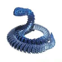 3D Printed Art Creative Snake And Surprise Egg Set With Joints - Colorful Home Office Decor, Perfect For Easter, Halloween And Thanksgiving Gifts | Eye Colors Come In A Variety Of Colors Birthday Graduation