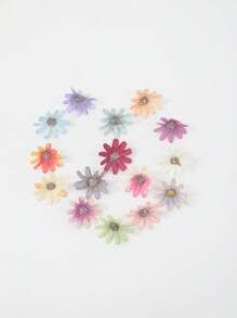 100pcs Artificial Silk Flower Decor Accessories For Headpieces, Wedding Corsage DIY Crafts