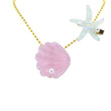 2pcs Fresh Shell & Pearls Starfish Accessories, Suitable For Hair Clip, Necklace, Brooch, Beach Vacation Decors, Owner & Pet Matching Sets