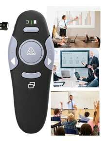 Apresentador Slide Apontador Laser Controle Sem Fio - Multicolorido - Visão 6