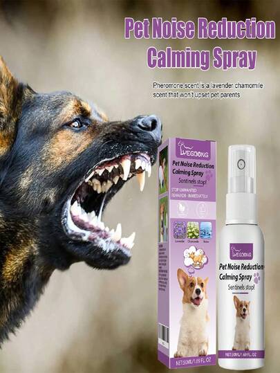 YEGBONG 50ml Pet Calming Spray, Suitable For Dogs To Relieve Anxiety, Barking, Training, Travel Stress, Crate Training, Anxiety And Aggressive Behavior, Ingredients, Essential For Multi-Pet Households. (Product Is Relatively Small, Please Be Aware, Recommend Purchasing Two Or More Sets)